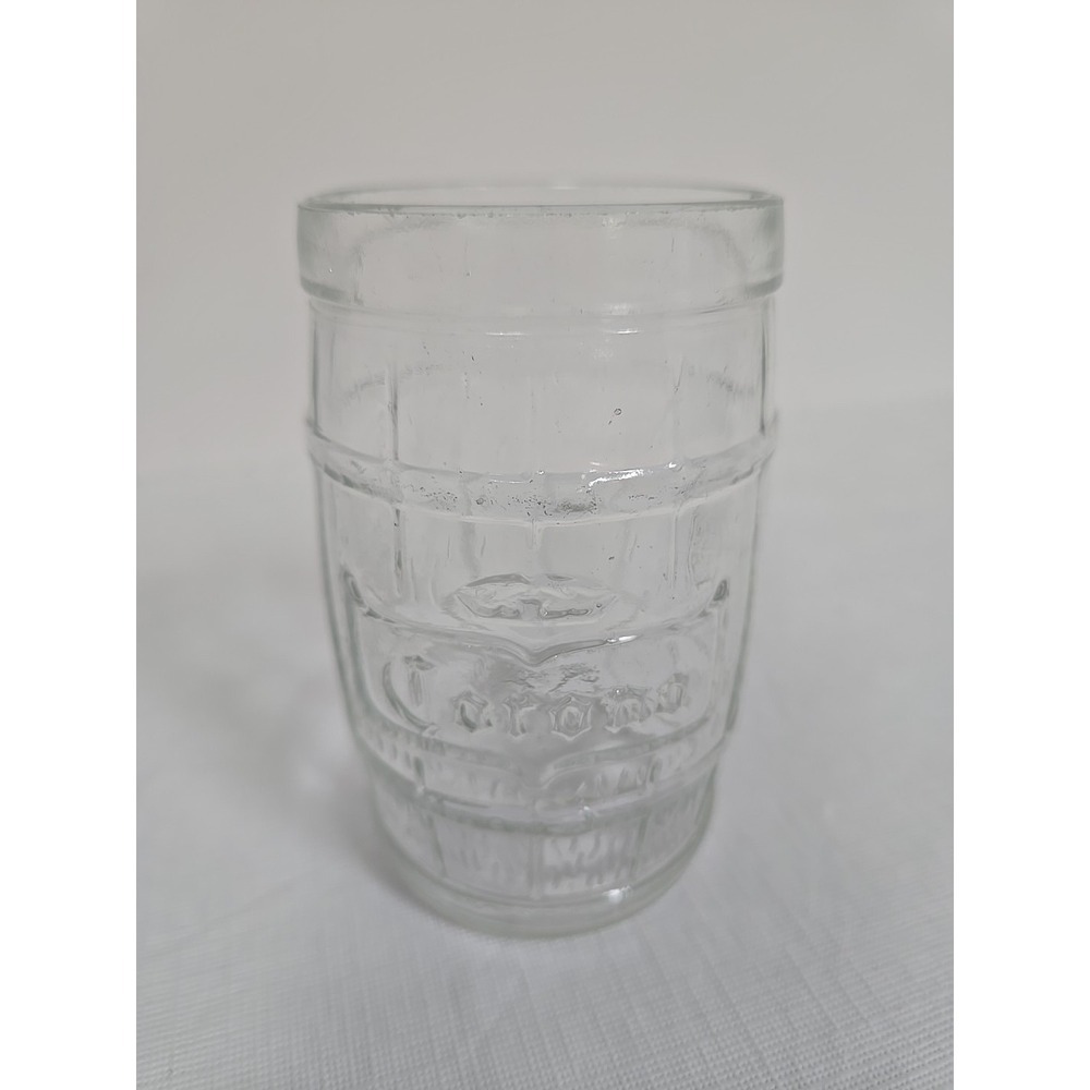 Vintage Corona Clear Barrel Drinking Glass